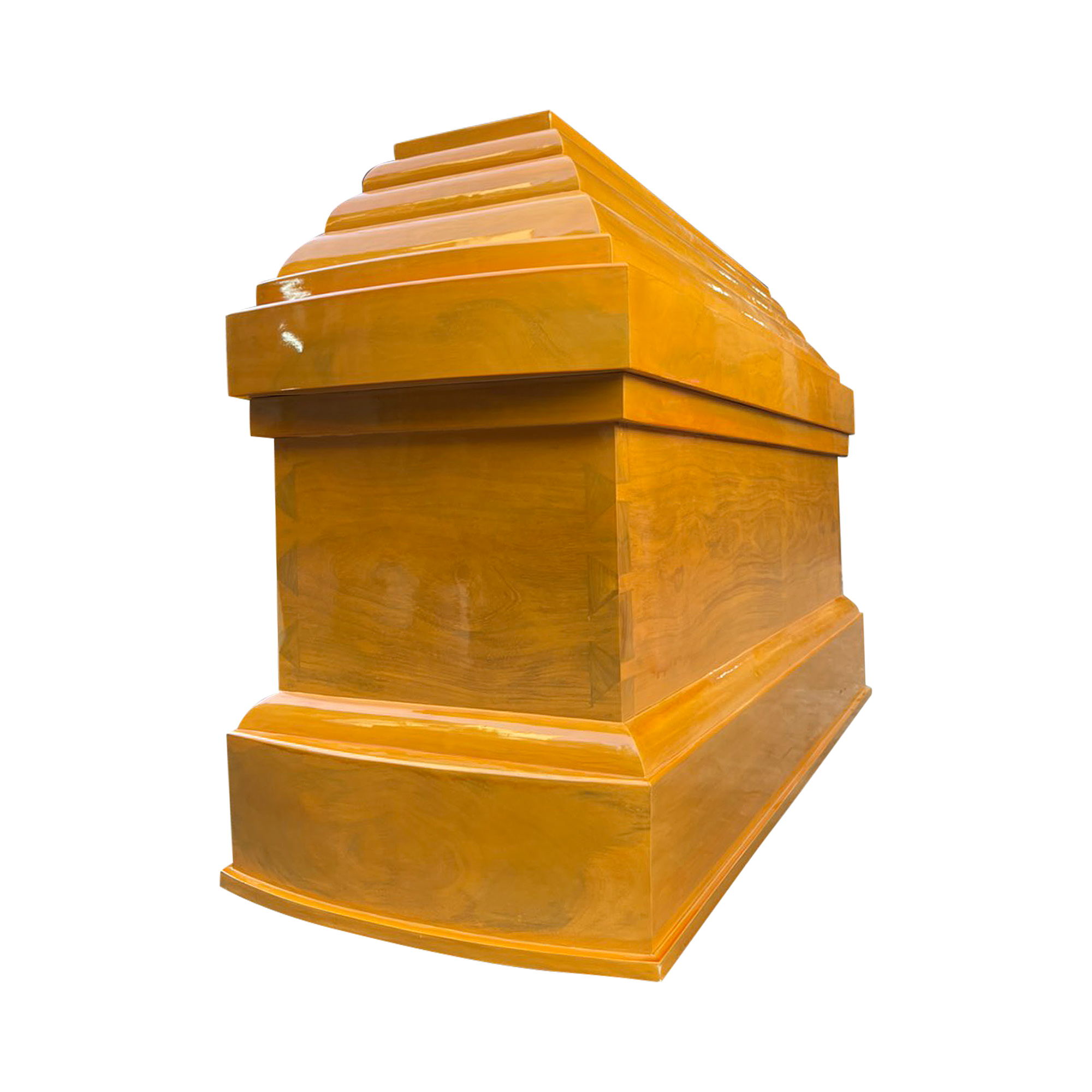 quan tài gỗ thường màu vàng gói chôn tiết kiệm
