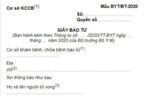 Giấy báo tử và 4 điều cần làm ngay khi có người thân mất