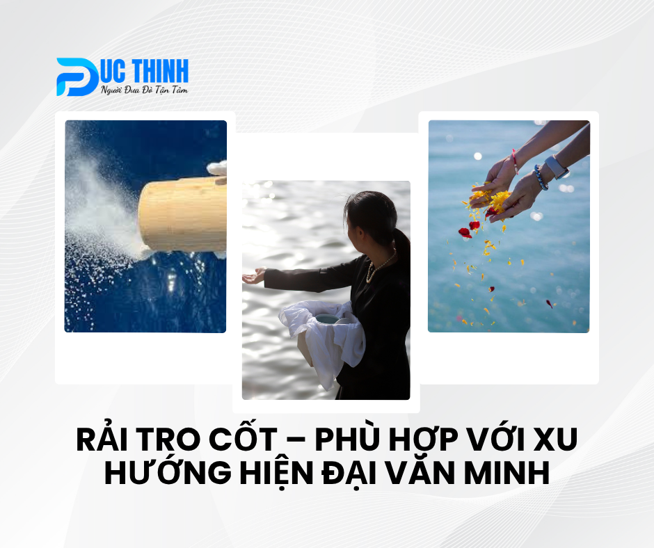 rải tro cốt xuống biển phù hợp với sự hiện đại văn minh